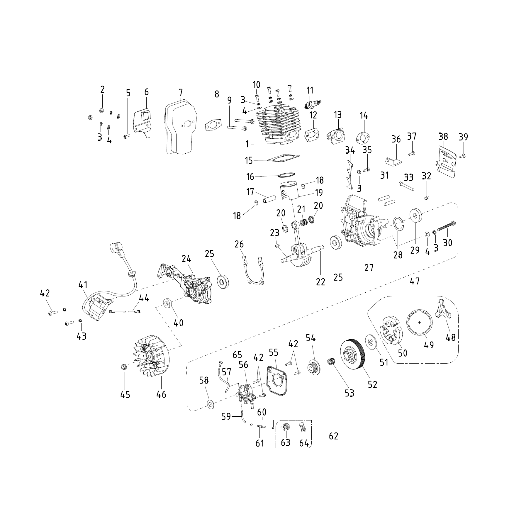 Бензиновая пила (бензопила) ЗЦПБ-370