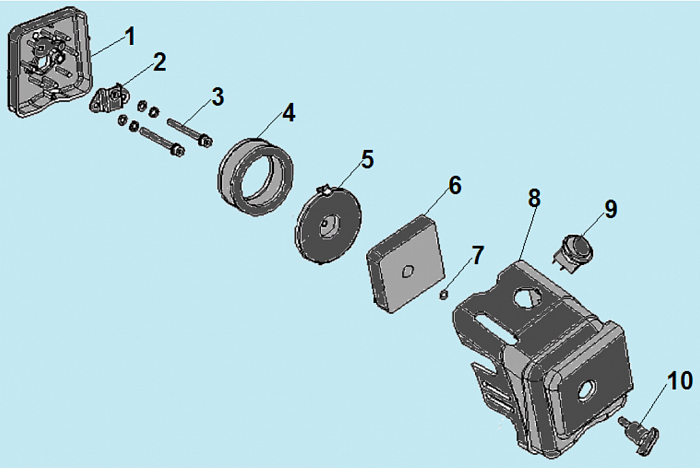 7 ВОЗДУШНЫЙ ФИЛЬТР ГАЗОНОКОСИЛКА CHAMPION LMH4412