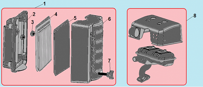 13 ВОЗДУШНЫЙ ФИЛЬТР КУЛЬТИВАТОР CHAMPION ВC4311