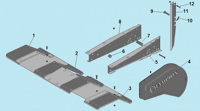3 РАМА КУЛЬТИВАТОР CHAMPION ВC6712