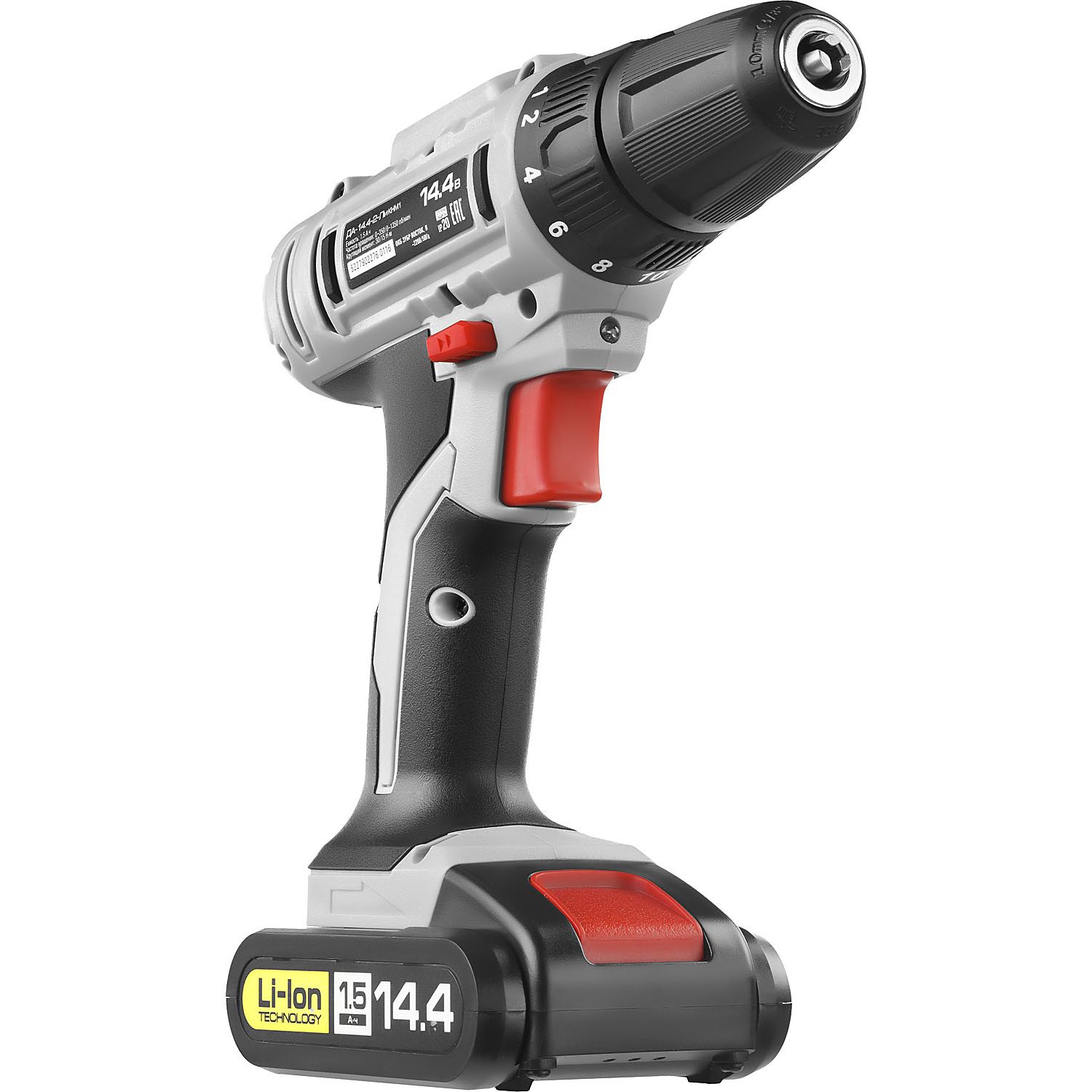 Дрель - шуруповерт, 2 АКБ ДА-14.4-2-Ли КНМ1