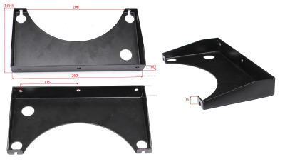 Пластина крепления балона газового