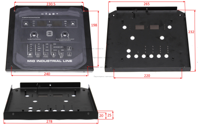 Панель передняя верхняя (металлическая)