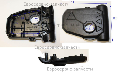 Крышка верхняя блока подключения питания ( КИТ-ИЙ 8020-511202-0000110 )