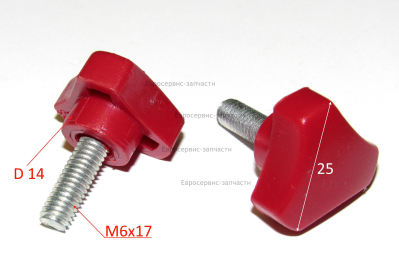 Винт барашек M6?17