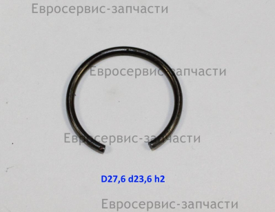 Кольцо стопорное для вала D31, 27.5х23.5х2, проволочное. П 0826.1032РЭМ