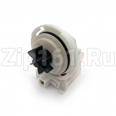 Сливной насос Copreci 30W без улитки, 4 защелки по кругу, фишка вперед Bosch, Siemens 215914